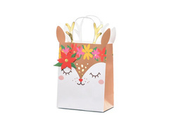 Karácsonyi szarvas ajándéktáska - 1 db.