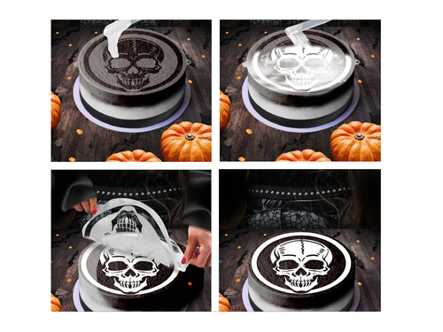 Koponya torta sablonok - 1 db.