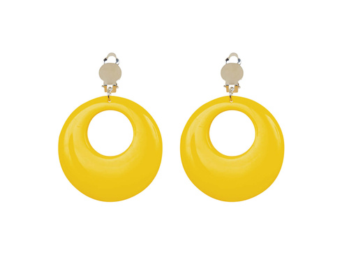 Neonsárga fülbevaló