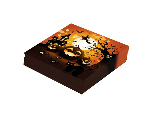 Halloween tök szalvéták - 33 cm - 12 db.