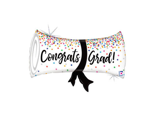 Ballagási gratuláció fólialufi - 27" - 1 db.