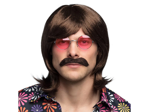 Férfi barna paróka - 1 db.