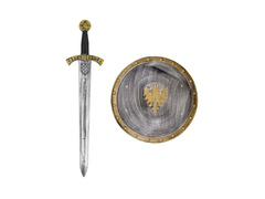 Lovagi készlet: 37 cm-es pajzs és 61 cm-es kard
