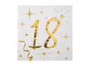 Tizennyolcadik születésnapi szalvéta - 12,5 cm - 20 db.