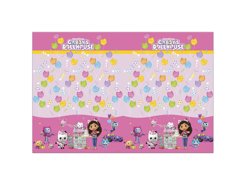 Gabi macskaháza születésnapi terítő - 120 x 180 cm - 1 db.