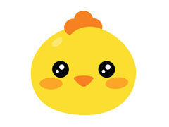 Kétoldalas csirkepapagáj dekoráció - 31 x 30 cm