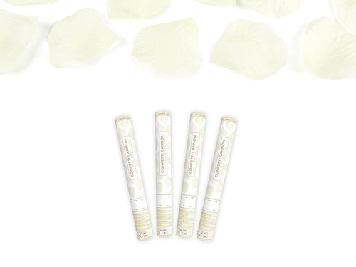 Lövőcső, krémszínű műrózsaszirmok, 40 cm, 4 db.