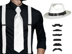 Gengszter fehér szett - 1 szett.