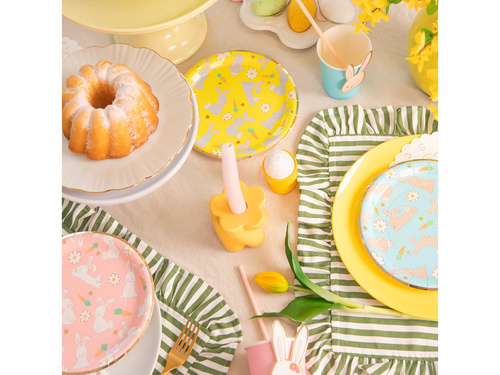 Papírtányérok Nyulak - 18 cm - 6 db.
