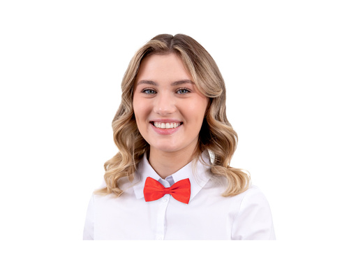 Klasszikus piros csokornyakkendő - 7 x 12 cm - 1 db.