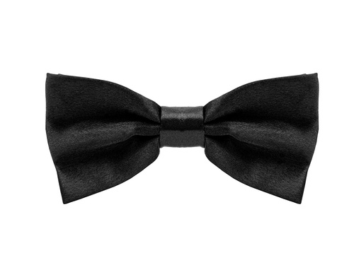 Klasszikus fekete csokornyakkendő - 12 cm - 1 db.