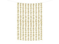 Függöny - Ajtófüggöny virág metál arany - 100 x 210 cm