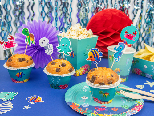 Cupcake liners Underwater World - 6 db.