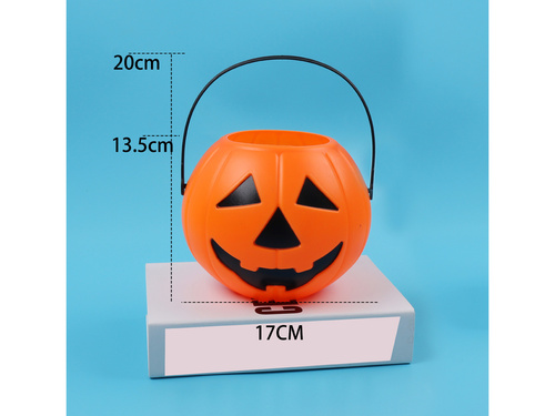 Halloween tök vödör - 18 cm - 1 db.