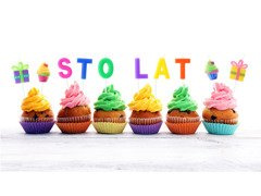 Pikk gyertya felirat - Boldog születésnapot