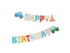 Boldog születésnapot Cars banner - 250 cm - 1 db.