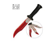 Vérfoltos műanyag kés - 34 cm