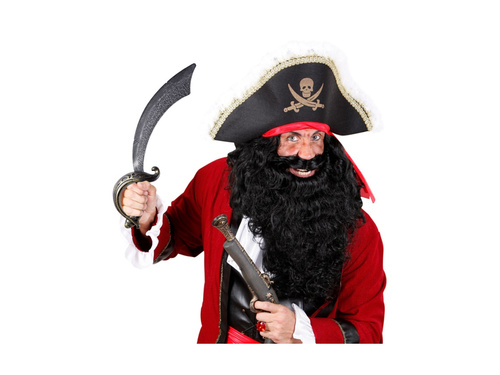 Régi kalóz műanyag kard - 48 cm