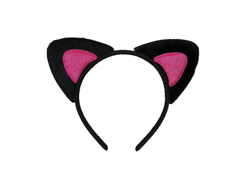 Cica fejpánt fekete - 1 db.