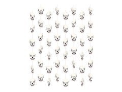 Akasztós dekoráció Halloween koponyák - 130 cm - 8 db.