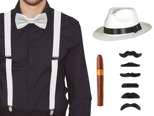 Gengszter fehér szett - 1 szett.