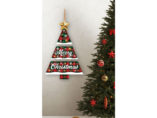 Boldog karácsonyfát medál - 1 db.