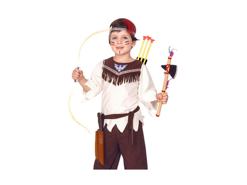 Indián kés műbőr tokkal - 28 cm