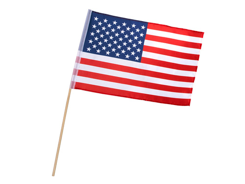 Amerikai nemzeti zászló pálcán - 30 x 45 cm - 1 db.
