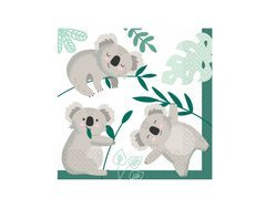 Koala születésnapi szalvéta - 33 cm - 16 db.