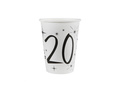 Huszadik születésnapi papírpoharak - 10 db.