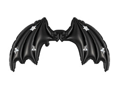 A denevér szárnyai fekete fólialufi - 85 x 50 cm - 1 db.
