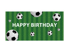 Boldog születésnapot futball poszter - 70x33 cm