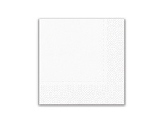 3 rétegű szalvéta 33 cm, fehér - 20db.