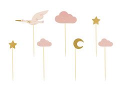 Babaköszöntő rózsaszín csokor - 7 db.