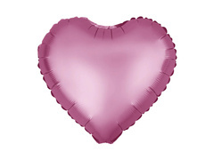 Fólialufi Szív sötét rózsaszín - 45 cm - 1 db.