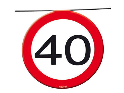 Zászlós lobogó Tiltó tábla 40tka - 12 m - 1 db.