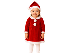 Mikulás jelmez lányoknak - 1 db.