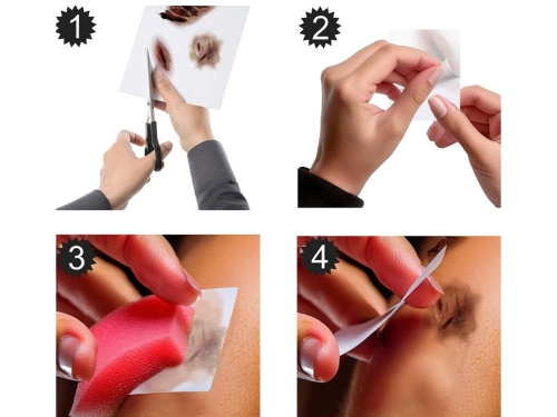 Öntapadós arcmatricák Sebek