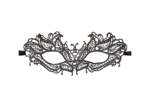 Grafit csipke maszk - 1 db.