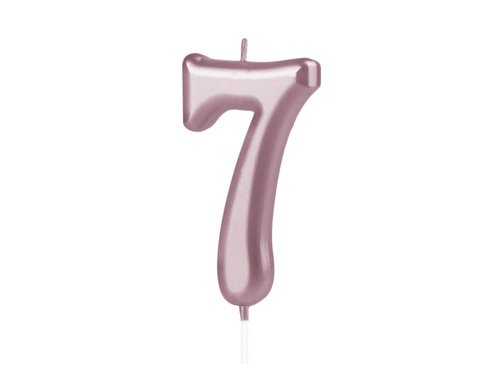 Rózsaarany számgyertya - 7 - hét