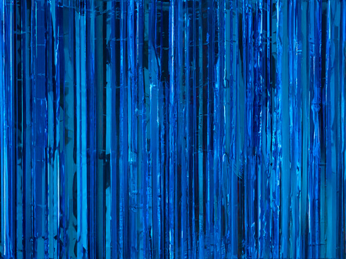 Függöny - ajtófüggöny kék metál - 100 x 200 cm