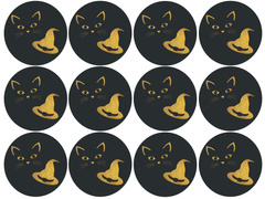 A boszorkány és a macska muffin ostya