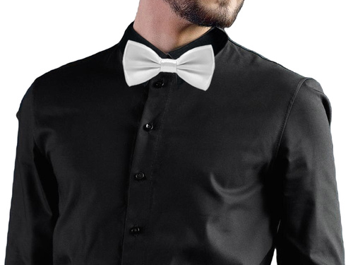 Klasszikus fehér csokornyakkendő - 10 cm - 1 db.