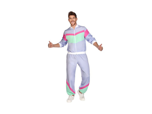 Disco tréningruha lila férfiaknak