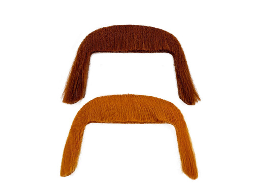 70-es évek stílusú barna bajusz - 1 db.