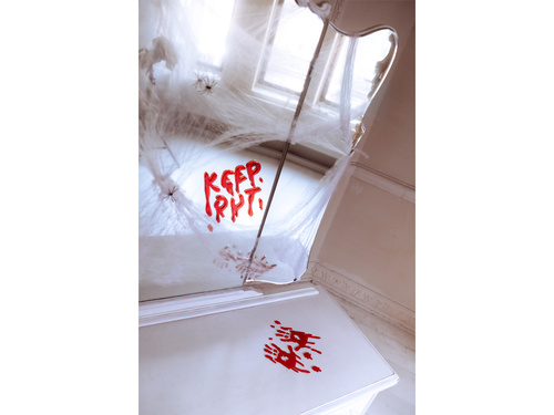 Vérfoltos kezek zselés matricák - 1 készlet