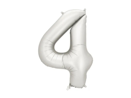 Fólia lufi ezüst 4-es szám - 86 cm - 1 db.