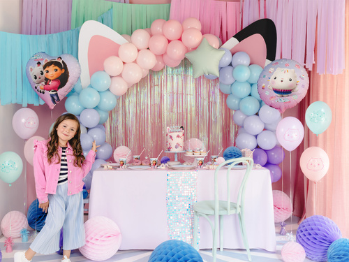 Gabbi Macskaház latex születésnapi lufi - 27 cm - 6 db