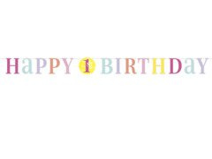 1. születésnapi banner - 180 cm