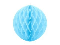 Kék gömb akasztós dekoráció - 40 cm - 1 db.